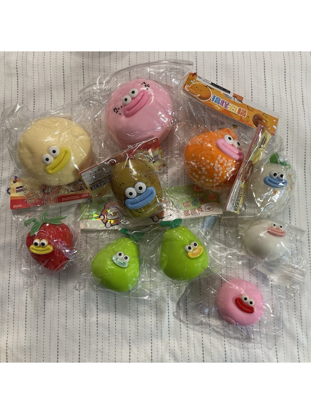 SMUSHER FAMILY BUNDLE LOT OF 10 PINCH SQUEEZE SQUISHY SENSORY TOYS BRAND NEW